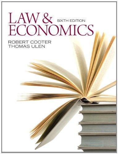 Law And Economics 6Th Edition