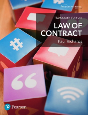 Law of contract - Pearson.; Richards, Paul