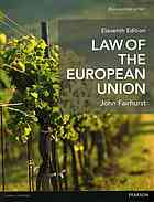Law of the European Union - Fairhurst, John - 9781292130286