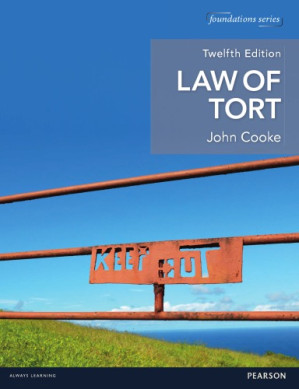 Law of tort - Cooke, John