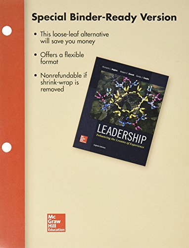 Leadership: enhancing the lessons of experience