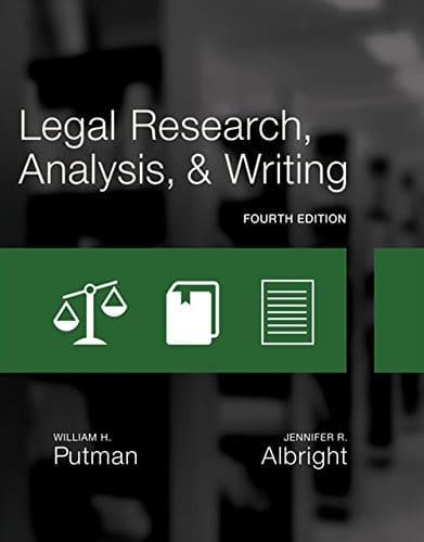 Legal Research Analysis and Writing 4th Edition