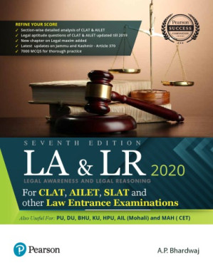 Legal awareness and legal reasoning 2020: For CLAT, AILET, SLAT and other Law Entrance Examinations - Bhardwaj, A.P