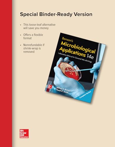 Loose Leaf Version of Benson's Microbiology Applications Complete Version