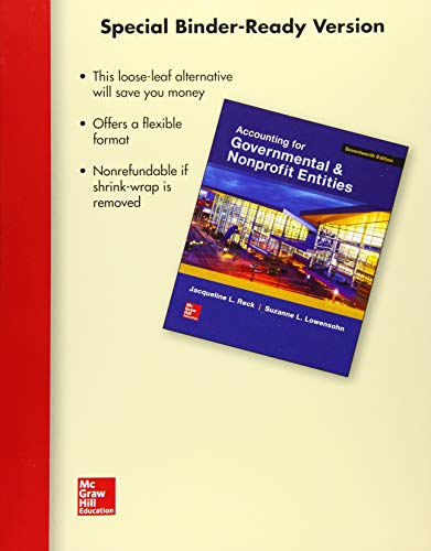 Loose-Leaf for Accounting for Governmental & Nonprofit Entities