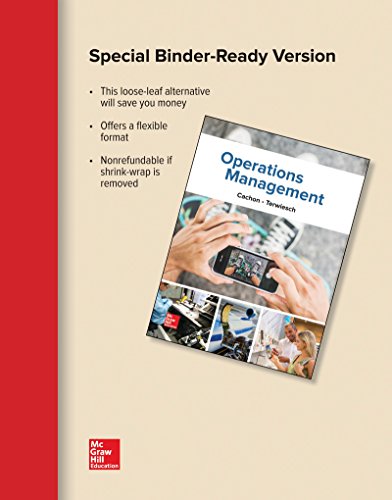 Loose-Leaf for Operations Management, 1e