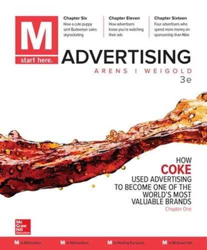 M: Advertising by Michael F. Weigold; William F. Arens