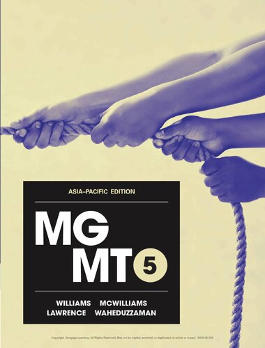 MGMT 5: Asia-Pacific edition By Chuck Williams, Alan McWilliams, Rob Lawrence, Wahen Waheduzzaman