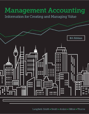 Management Accounting: Information for Creating and Managing Value