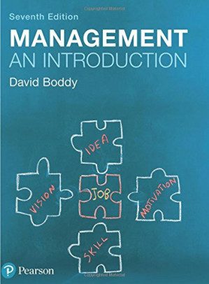 Management: An Introduction - Boddy, David - 9781292177663