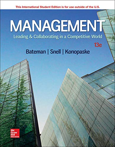 Management: Leading & Collaborating in a Competitive World - 9781260092288