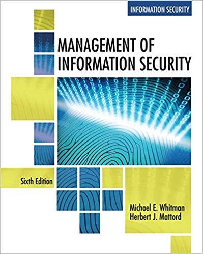 Management Of Information Security 6Th Edition