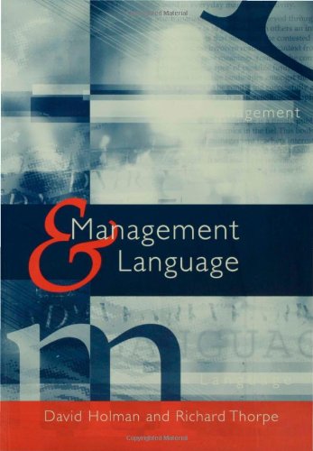 Management and Language : The Manager As a Practical Author