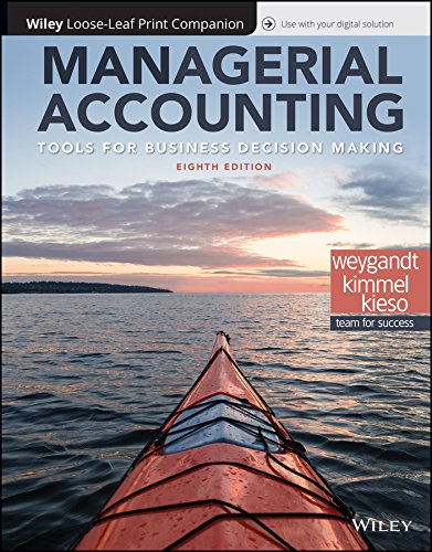 Managerial Accounting Tools for Business Decision-Making 5th Canadian Edition