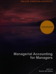 Managerial Accounting for Managers (Abilene Christian University) - 9781308805535