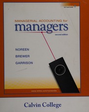 Managerial Accounting for Managers - 9780077583958