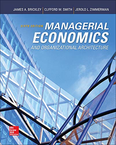 Managerial Economics and Organizational Architecture - 9780073523149