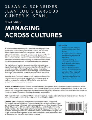 Managing Across Cultures, 3rd edition - Susan C. Schneider