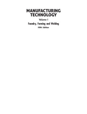 Manufacturing Technology Vol-1 By Rao