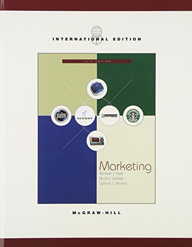 Marketing by Etzel, Michael J; Walker, Bruce J; Stanton, William J