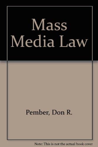 Mass Media Law - 20th Edition