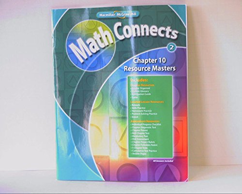 Math Connects Level 2: Chapter 10 Resource Masters ISBN 0021072329 9780021072323 2009 by Macmillan/McGraw-Hill - 9780021072323