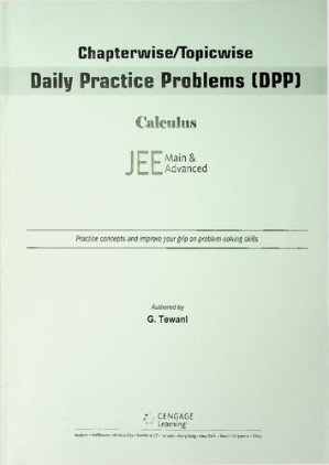 Mathematics For Joint Entrance Examination Jee Advanced: Calculus - Daily Practice By TEWANI, G