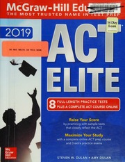 McGraw-Hill ACT ELITE 2019 by Steven W. Dulan