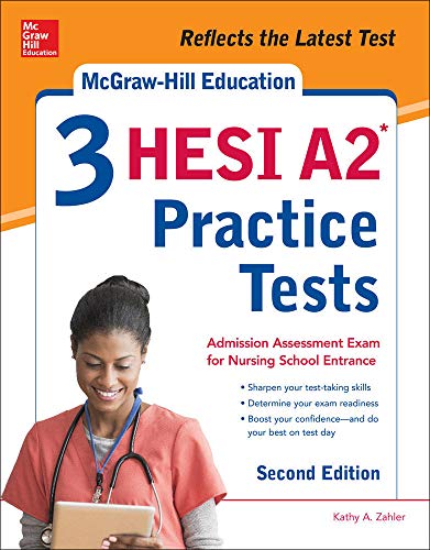 McGraw-Hill Education 3 HESI A2 practice tests