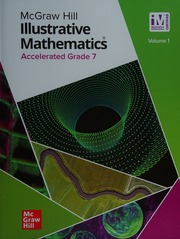 McGraw Hill Illustrative Mathematics, Accelerated Grade 7 Volume 1 Units 1-4, Student Workbook, c. 2022, 9781264328536, 1264328532