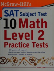 McGraw-Hill's 10 SAT math level 2 practice tests