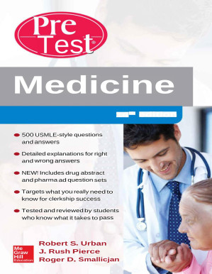 Medicine PreTest Self-Assessment and Review, Fourteenth Edition By Robert Urban & J. Rush Pierce & Roger Smalligan
