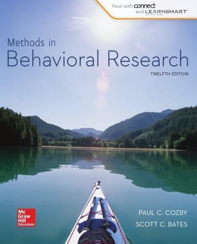 Methods In Behavioral Research 12Th Edition