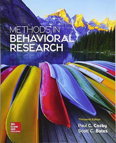 Methods in Behavioral Research - 13th Edition