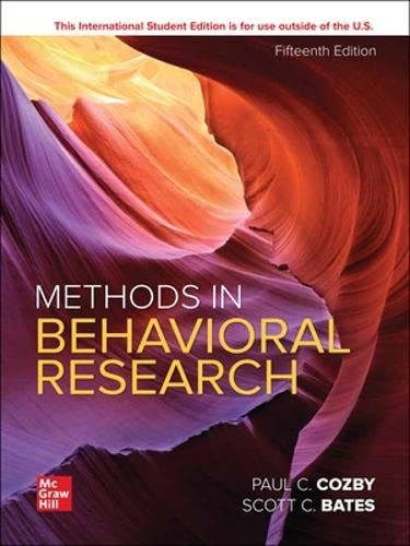 Methods in Behavioral Research - 9781266177682
