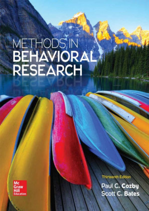 Methods in Behavioral Research By Paul C. Cozby, Scott C. Bates