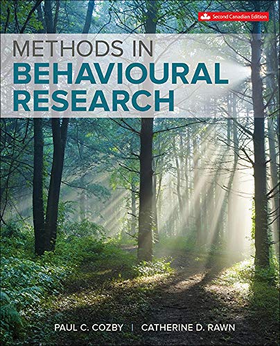 Methods in behavioural research - 9781259088469