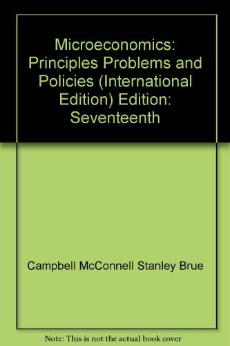 Microeconomics: principles, problems, and policies - 9780073336954