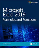 Microsoft Excel 2019 Formulas and Functions (Business Skills) - Paul McFedries - 9781509306190