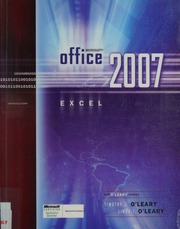 Microsoft Office Excel 2007 by O'Leary, Timothy J., 1947-; O'Leary, Linda I