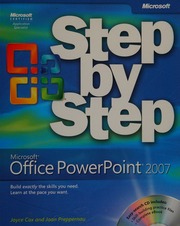 Microsoft Office PowerPoint 2007 step by step