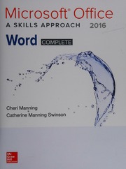 Microsoft Office Word complete 2016: a skills approach