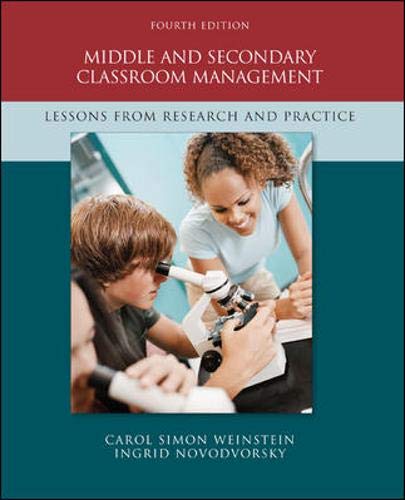 Middle and secondary classroom management: lessons from research and practice - 9780073378619