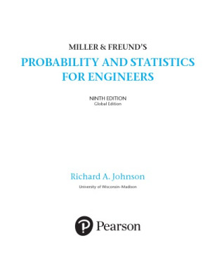 Miller & Freund’s Probability and Statistics for Engineers - Richard A. Johnson