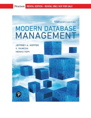 Modern Database Management - Heikki Topi; Venkataraman Ramesh; Jeffrey A. Hoffer - 9780134773650
