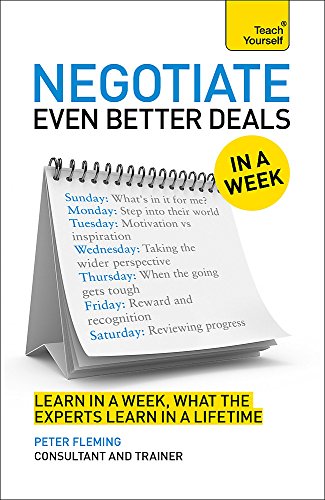 Negotiate even better deals in a week