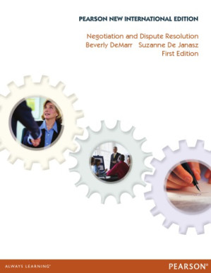 Negotiation and Dispute Resolution - Beverly J. DeMarr, Suzanne C. de Janasz
