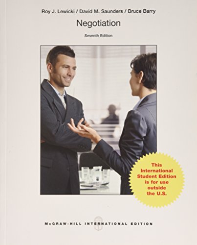 Negotiation by Lewicki, Roy J; Barry, Bruce; Saunders, David M