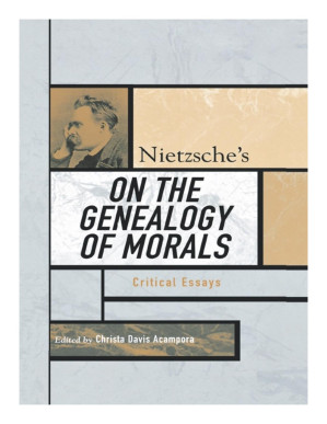 Nietzsche's On the Genealogy of Morals - Acampora, Christa Davis; Pearson, Keith Ansell; Babich, Babette