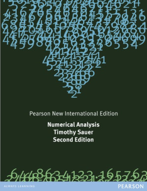 Numerical Analysis - Sauer, Timothy